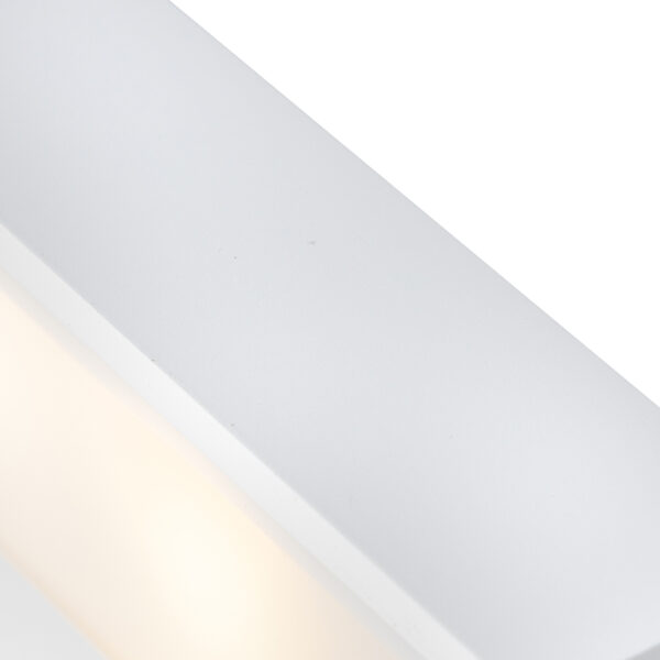 Design langwerpige wandlamp wit 25 cm - Houx - Afbeelding 2
