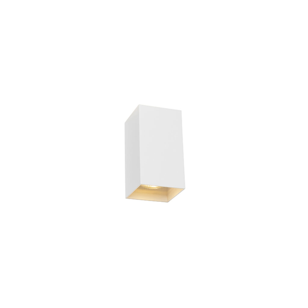 wandlampen Design vierkante wandlamp wit Sabbir Aluminium Wit Een tijdloze witte in een minimalistisch design dat is onze Sabbir. De lamp heeft hoogte van 145