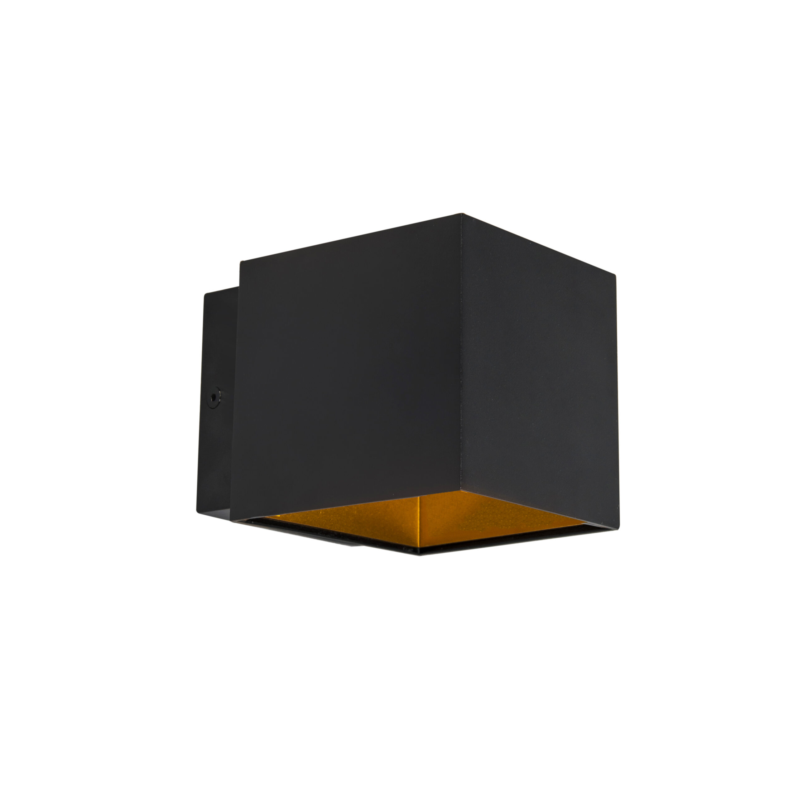 wandlampen Design wandlamp incl. LED Caja Aluminium Zwart Compact en overal toepasbaar de zorgt voor een sfeervol beeld in je woning of kantoor. Dankzij