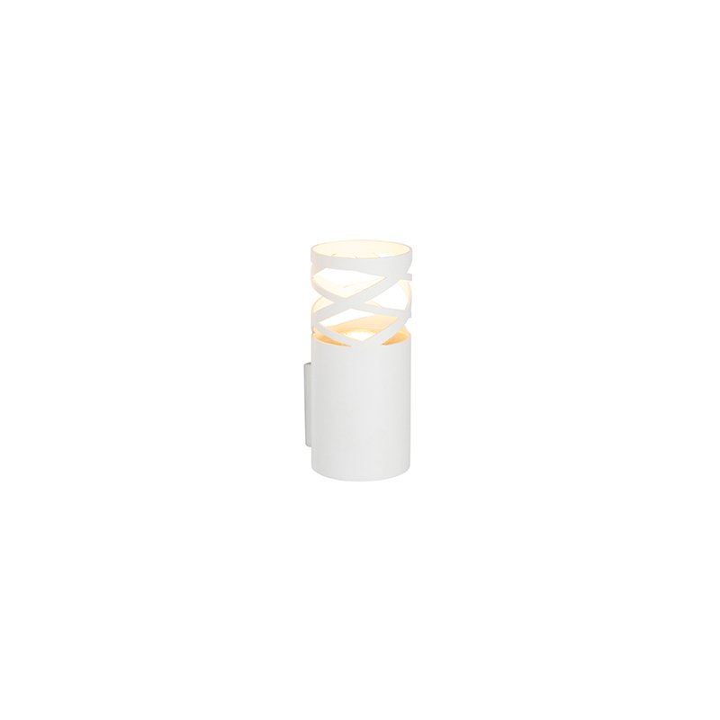 wandlampen Design wandlamp wit Arre Aluminium Wit Een tijdloze design afgewerkt in een witte kleur deze Arre. Door het open van de kap zorgt hij voor mooi