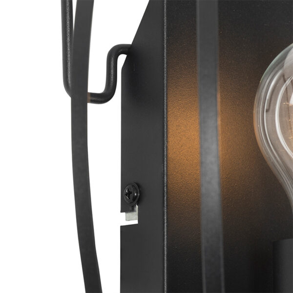 Design wandlamp zwart 39 cm - Johanna - Afbeelding 2