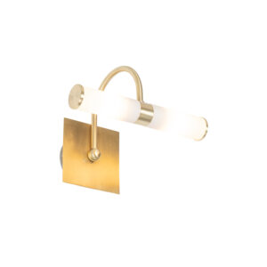 wandlampen Klassieke badkamer wandlamp goud IP44 Bath Arc GlasStaal Wil je jouw een upgrade Ga dan voor deze klassieke gouden De is goudkleurige stalen lamp met