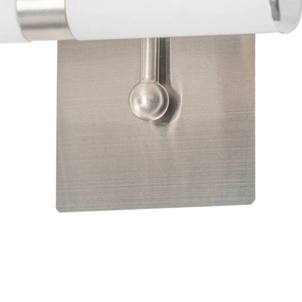 Klassieke badkamer wandlamp staal IP44 2-lichts - Bath Arc - Afbeelding 2