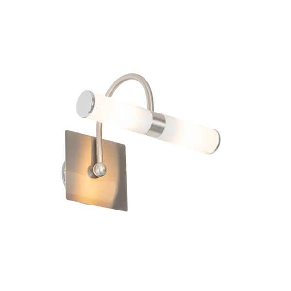 wandlampen Klassieke badkamer wandlamp staal IP44 Bath Arc GlasStaal Staal Kan jouw wel een nieuwe lamp Ga voor klassieke De is stalen met glas en twee