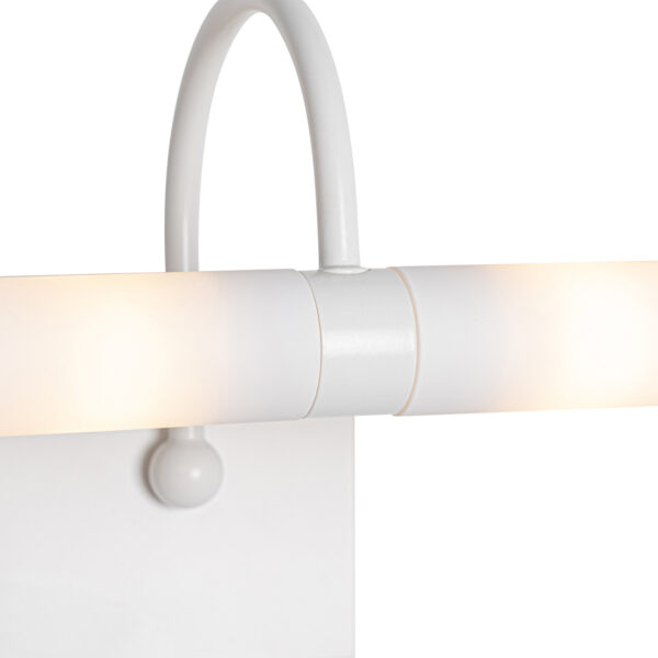 Klassieke badkamer wandlamp wit IP44 2-lichts - Bath Arc - Afbeelding 2