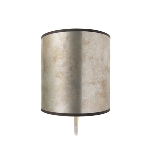 Klassieke wandlamp beige met zinken kap - Matt - Afbeelding 2