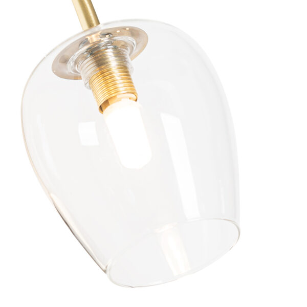 Klassieke wandlamp goud met glas - Elien - Afbeelding 2