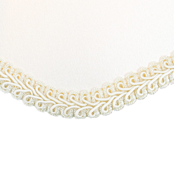 Klassieke wandlamp messing met witte lampenkap - Nona - Afbeelding 2