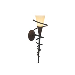 wandlampen Landelijk wandlamp roestbruin met creme glas Castle GlasStaal Roestbruin Een sfeervolle dimbare perfect in jouw landelijk Hij is afgewerkt opaal en