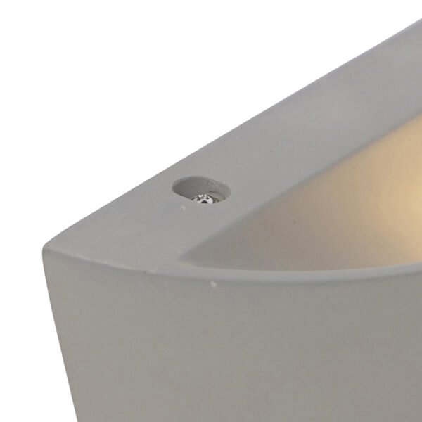 Landelijke halfronde wandlamp beton - Adelaide - Afbeelding 2