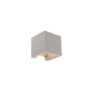 wandlampen Landelijke vierkante wandlamp beton Alban Steen Beton Grijs Deze landelijke is gemaakt van beton. Door dit materiaalgebruik krijgt de een strak en