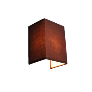 wandlampen Landelijke wandlamp bruin Vete Stof Bruin Een sfeervol interieur begint bij verlichting. Met de haal je een stijlvol en luxueus design in huis. Hij