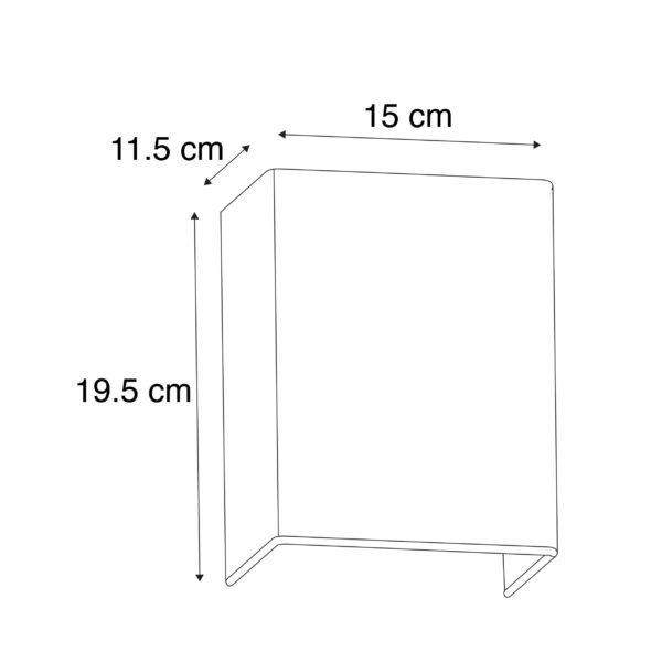 Landelijke wandlamp grijs - Vete - Afbeelding 2