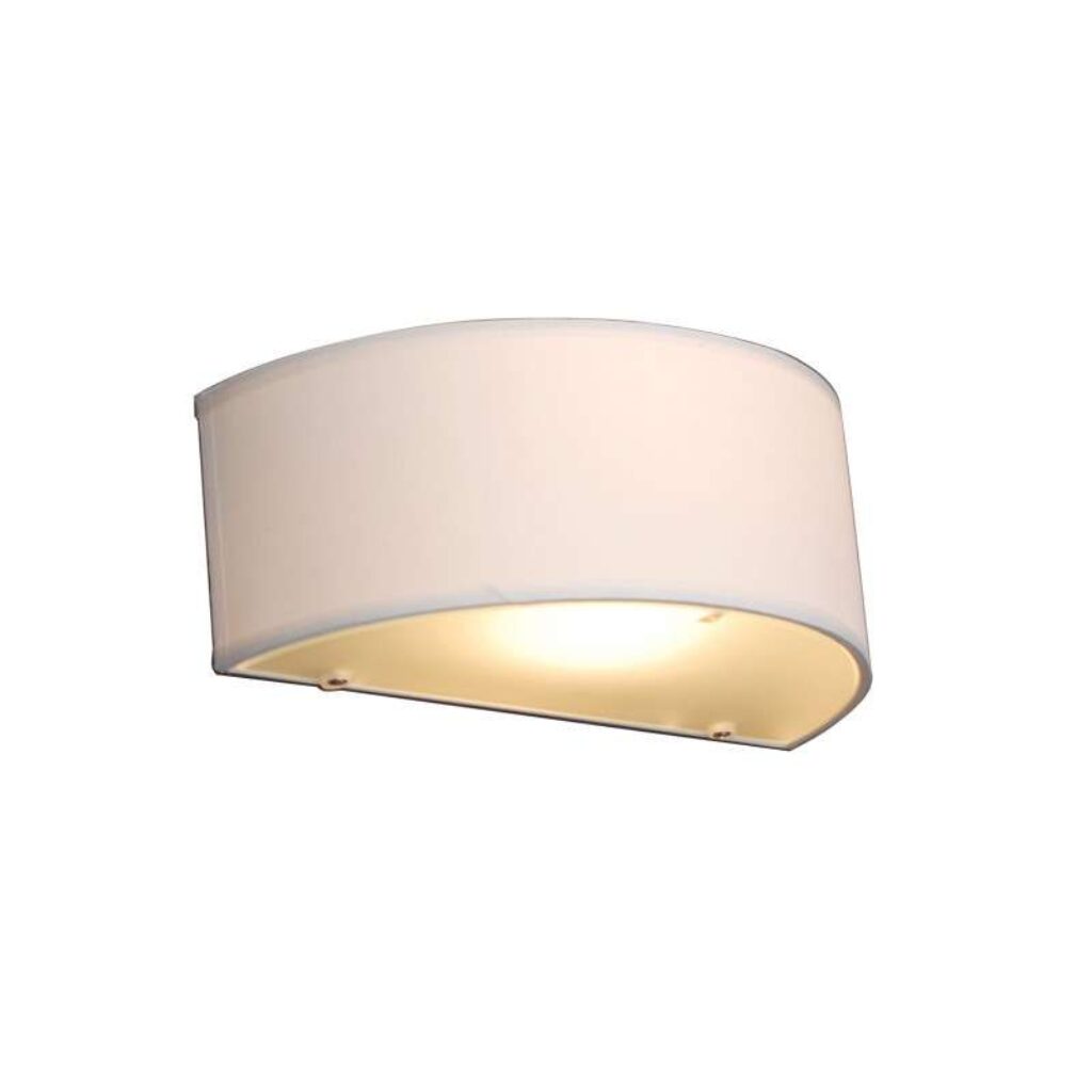 wandlampen Landelijke wandlamp half rond creme Drum GlasStof Deze is een landelijke afgemaakt in stof wat mooi lichteffect jouw woonruimtes. De heeft lichte