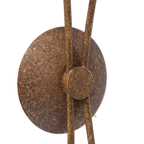 Landelijke wandlamp roestbruin met schakelaar 2-lichts - Kreta - Afbeelding 2