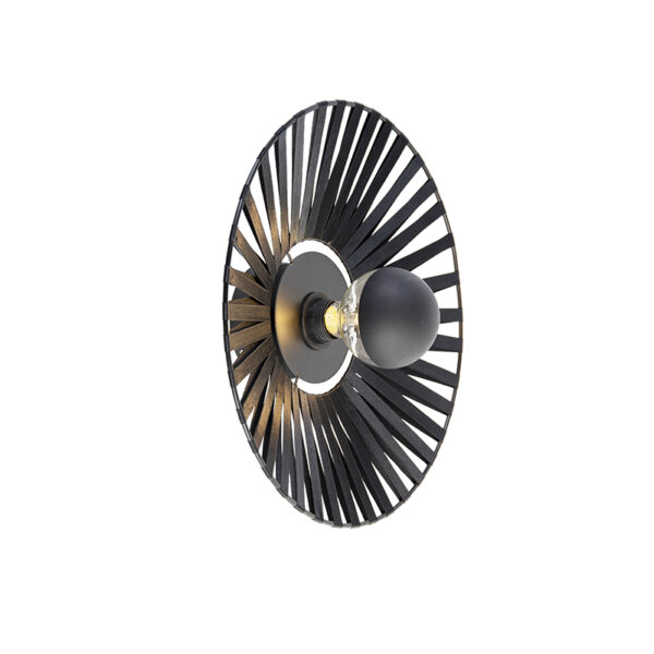 Landelijke wandlamp zwart 40 cm - Leia - Afbeelding 2