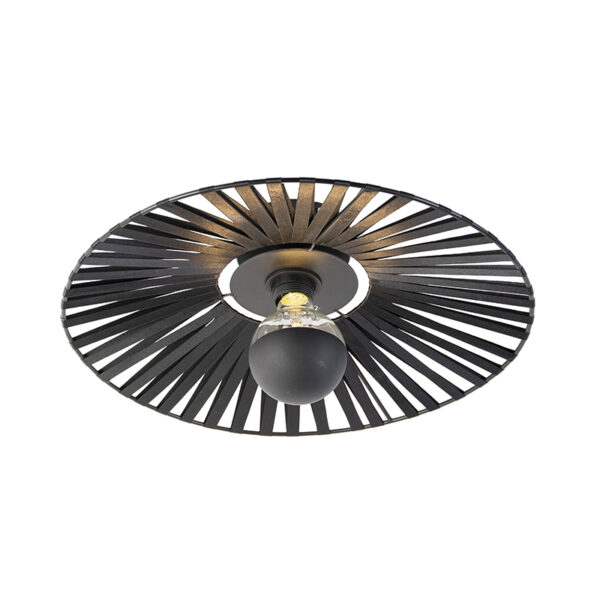 Landelijke wandlamp zwart 46 cm - Leia - Afbeelding 2