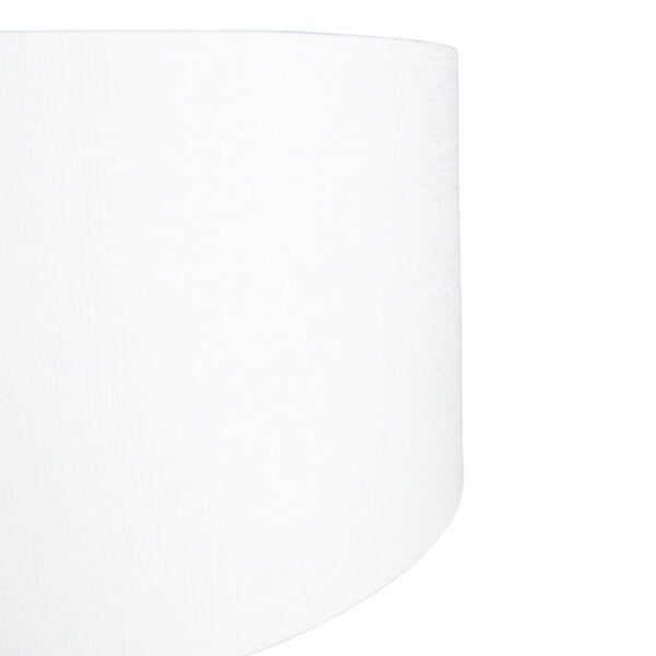 Modernde wandbooglamp staal met witte kap 50/50/25 verstelbaar - Afbeelding 2