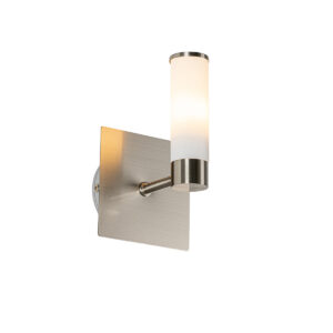 wandlampen Moderne badkamer wandlamp staal IP44 Bath StaalGlas Staal