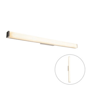 wandlampen Moderne badkamer wandlamp staal 92 cm IP44 Cascada KunststofStaal Staal Onze komt perfect tot zijn recht boven de Met rechte vorm en fris ogende