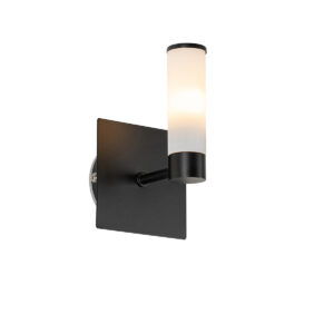 wandlampen Moderne badkamer wandlamp zwart IP44 Bath StaalGlas Zwart