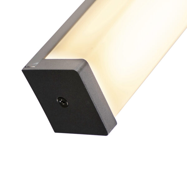 Moderne badkamer wandlamp zwart 92 cm IP44 - Cascada - Afbeelding 2