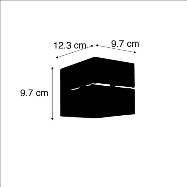 Moderne set van 4 wandlampen zwart met goud 2-lichts - Transfer - Afbeelding 3