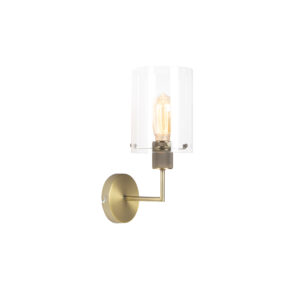 wandlampen Moderne wandlamp brons met glas Dome StaalGlas Brons Ben je op zoek naar een moderne eyecatcher in Dan is de echt iets voor Hij mooi afgewerkt goud