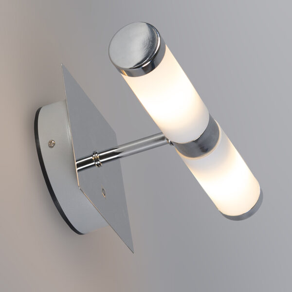 Moderne wandlamp chroom IP44 - Bath 2 - Afbeelding 2