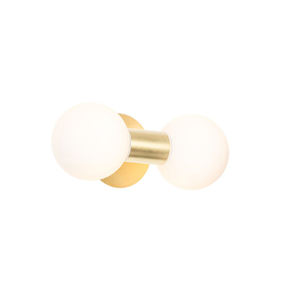 Moderne wandlamp goud IP44 2-lichts - Cederic - Afbeelding 2