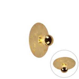 wandlampen Moderne wandlamp goud 30cm Disque Metaal Als je op zoek bent naar een unieke die echt iets toevoegt aan interieur dan is deze waarschijnlijk voor