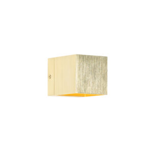wandlampen Moderne wandlamp goud Transfer Aluminium Wauw dit is nog eens een moderne lamp. De straalt bijna van je muur Deze vierkant en gemaakt staal. Hij