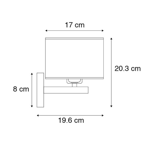 Moderne wandlamp grijs - VT 1 - Afbeelding 3