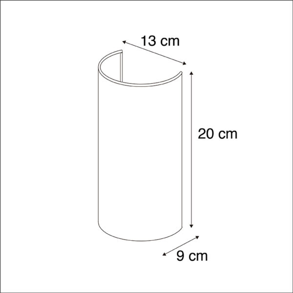 Moderne wandlamp grijs - Simple Drum Jute - Afbeelding 3