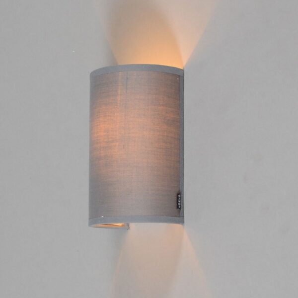 Moderne wandlamp grijs - Simple Drum - Afbeelding 3