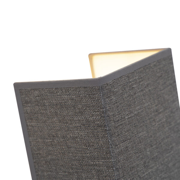 Moderne wandlamp jute grijs - Vete - Afbeelding 2