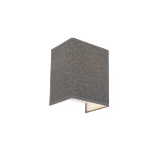 wandlampen Moderne wandlamp jute grijs Vete StaalStof Grijs Met de haal je een stijlvol en luxueus design in huis. Hij heeft hoogte van 195 cm breedte 15 diepte