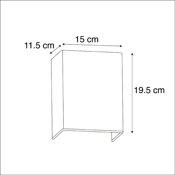 Moderne wandlamp jute wit - Vete - Afbeelding 3