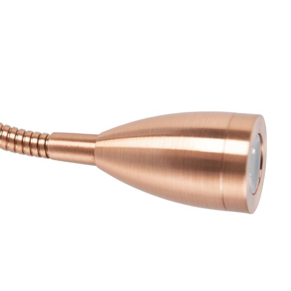 Moderne wandlamp koper met flexarm - Brescia Combi - Afbeelding 2