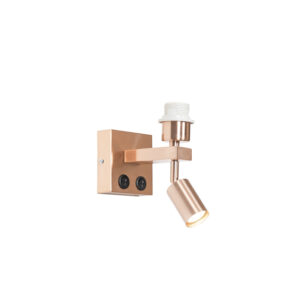 wandlampen Moderne wandlamp koper met leeslamp Brescia Staal Koper Haal een moderne in huis onze Brescia. De charmante is zo gemaakt om jou te voorzien van de