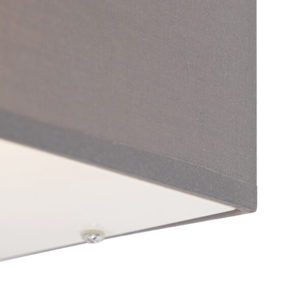 Moderne wandlamp rechthoekig grijs - Drum - Afbeelding 2