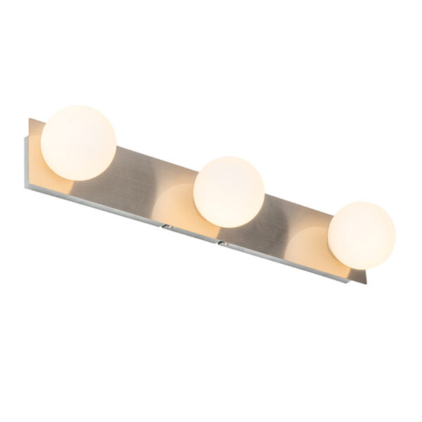 Moderne wandlamp staal 48 cm IP44 3-lichts - Cederic - Afbeelding 2