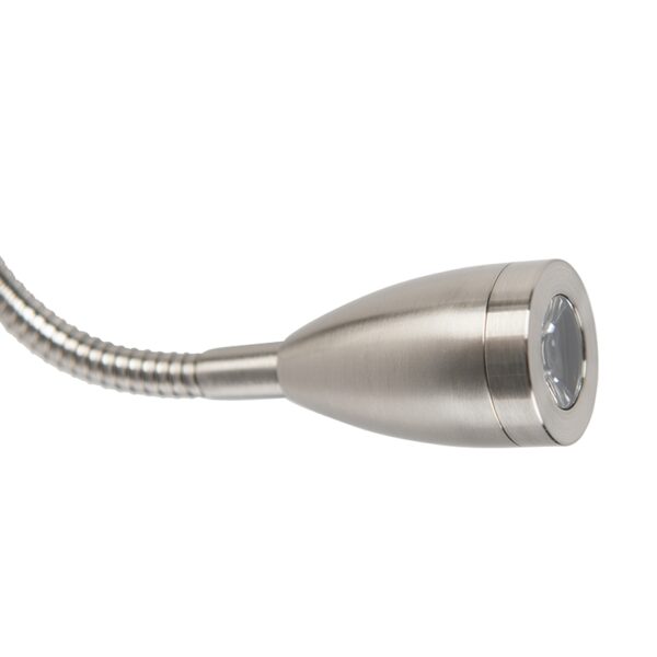 Moderne wandlamp staal met flexarm - Brescia Combi - Afbeelding 2