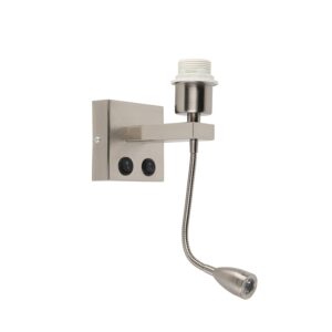 wandlampen Moderne wandlamp staal met flexarm Brescia Combi Staal stalen die gemakkelijk te combineren is een opvallende of simpele je kan helemaal zelf kiezen