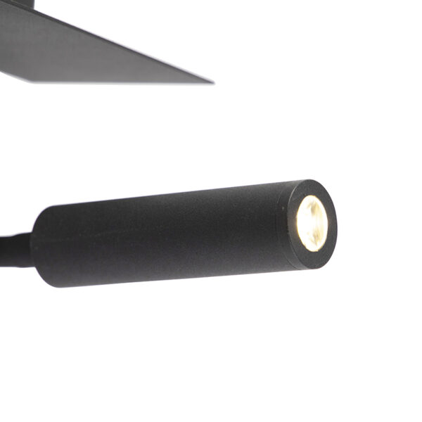 Moderne wandlamp USB zwart met flexarm - Duppio - Afbeelding 2