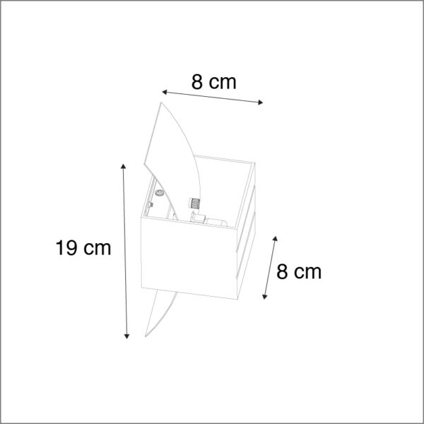 Moderne wandlamp wit - Amy - Afbeelding 3