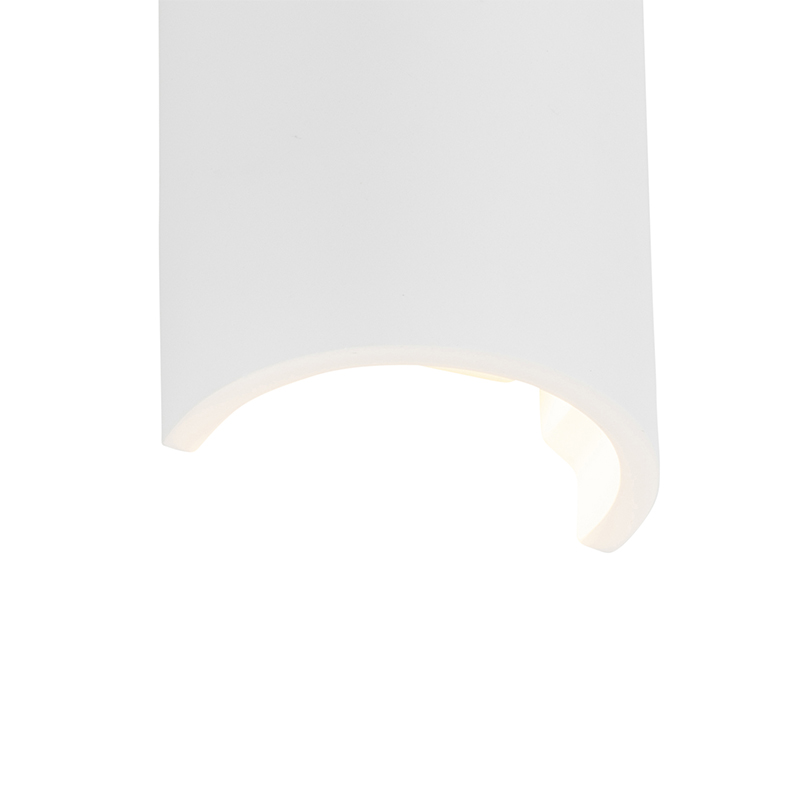 wandlampen Moderne wandlamp wit Colja Novo Gips Wit is een stijlvolle en sfeervolle wandlamp. Zijn strakke design zorgt ervoor dat hij perfect past in modern