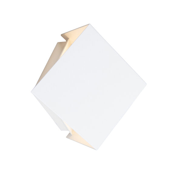 Moderne wandlamp wit - Cube - Afbeelding 2