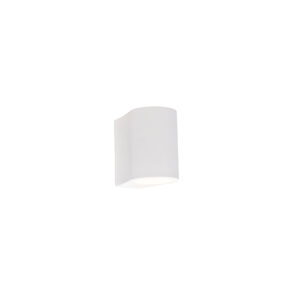 wandlampen Moderne wandlamp wit Gypsy Tubo Gips Wit is een stijlvolle die het licht naar boven en beneden laat schijnen wat mooi effect geeft. Deze witte