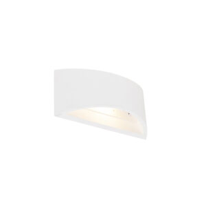 wandlampen Moderne wandlamp wit 20 cm Gypsy Tum Gips Wit Als je op zoek bent naar een moderne witte dan zit met de helemaal goed. Deze lamp is gemaakt van gips